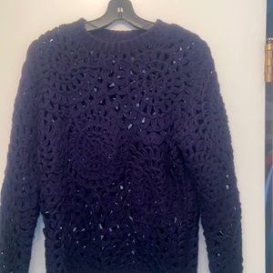 Magaschoni Navy wool sweater